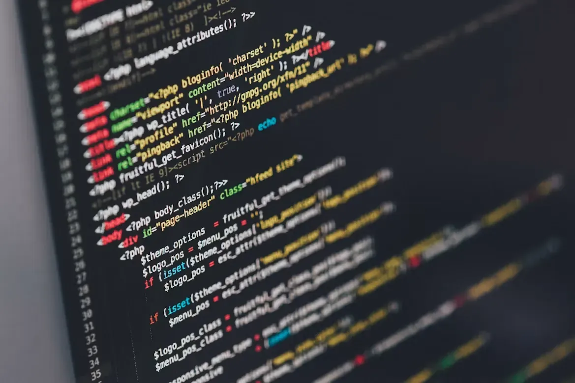 Close-up of website code on a screen